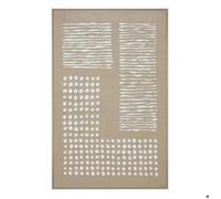 Toile peinte encadrée Farhan beige moyen 116x75cm - Atmosphera createur d'interieur