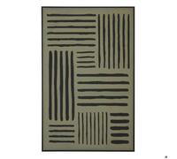 Toile peinte encadrée Roshan vert 116x75cm - Atmosphera createur d'interieur