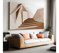 Toile Peinture 100x50cm sans Cadre Affiche 3D Escalier Abstrait oeuvre Mur Art Photo pour la Maison Salon Chambre Cuisine Peinture sur Toile Horizontal Tableau décor