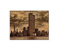 Toile Peinture Affiche Murale 50x70cm (Sans cadre) One World Trade Center 1979 Cool Murale Decoration Art Print Poster Canvas Painting Posters and Imprimer Murale Art Tableau