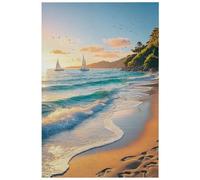 Toile Peinture Brun Vert Bleu Affiche Decoration Murale Tableau Decoration Murale Salon Poster Mural Sans Cadre Tableaux, Posters Et Arts Décoratifs Tableau Peinture Chambre Moderne 50x70cm/1 Pcs