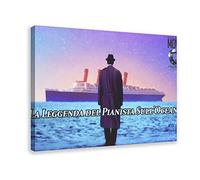 Toile Peinture Film La leggenda del pianista sull'oceano classico copertina tela parete arte soggiorno poster camera da letto decorazione pittura 40 * 60cm Senza Cornice