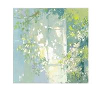 Toile Peinture Porte Vert Beige Affiche Decoration Murale Tableau Decoration Murale Salon Poster Mural Sans Cadre Tableaux, Posters Et Arts Décoratifs Tableau Peinture Chambre Moderne 30x40cm/1 Pcs