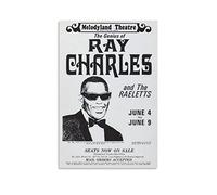 Toile Peinture Ray Charles 1968 Anaheim Concerto Vintage Retro Home Camera da letto Soggiorno Decorazione 50 * 70cm Senza Cornice