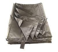 Toile Pergola Murale FRÉJUS, Polyester 180 g/m² Taupe, Déperlante