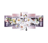 Toile Photo Prints Blanc Orchidée Toile Peinture Mur Art Photo Toile Décorations pour la décoration de salon-30x40cmx2 30x60cmx2 30x80cm No Frame