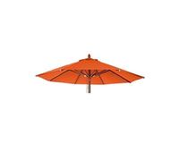 Toile Pour Parasol De Gastronomie En Bois Hwc-C57, Rond Ø3m Polyester 3kg Terre Cuite Orange
