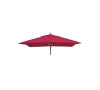 Toile pour parasol de gastronomie en bois HWC-C57, 4x4m polyester 3kg bordeaux
