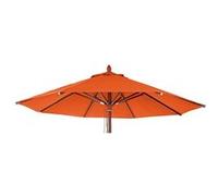 Toile Pour Parasol De Gastronomie En Bois Hwc-C57, Rond Ø3m Polyester 3kg Terre Cuite Orange