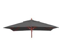 Toile pour parasol de gastronomie en bois MENDLER HWC-C57, 4x4m polyester 3kg anthracite Anthracite G