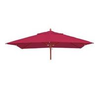 Mendler Toile pour parasol de gastronomie en bois Hwc-C57 Carré 4x4 m Polyester 3 kg Bordeaux