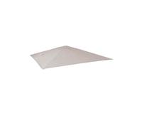 Toile Pour Parasol De Luxe Hwc-A96 3,5x3,5m (Ø4,95m) Polyester 4kg Crème-Gris Gris