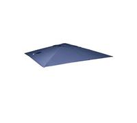 Toile pour parasol de luxe MENDLER HWC-A96 3x3m Ø4,24m polyester 2,7kg bleu Bleu G