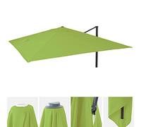 Toile Pour Parasol De Luxe Hwc-A96 3x3m (Ø4,24m) Polyester 2,7kg Vert Clair Vert