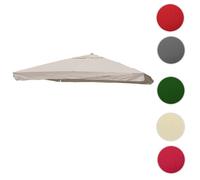 Toile pour parasol de luxe HWC-A96 avec rabat 3,5x3,5m 4,95m 4kg crème gris