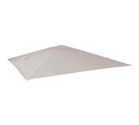 Toile Pour Parasol De Luxe Hwc-A96 3,5x3,5m (Ø4,95m) Polyester 4kg Crème-Gris Gris