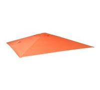 Toile Pour Parasol De Luxe Hwc-A96 3x3m (Ø4,24m) Polyester 2,7kg Terre-Cuite Orange