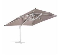 Toile pour parasol déporté 4x3m taupe - Oviala
