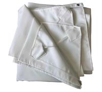 Toile de Rechange pour Parasol déporté Molokai 3x3m Blanc - carrée, Polyester déperlant et Anti-UV