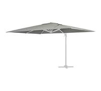 toile pour parasol jardin déporté sun 4 - 3 x 4 m - gris clair