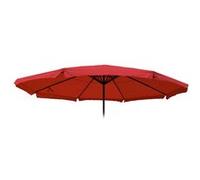 Toile Pour Parasol Meran Pro, Parasol De Marché Gastronomique Avec Volant Ø 5m, Polyester Bordeaux Rouge