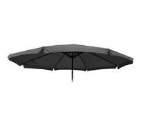 Toile pour parasol Meran Pro avec volant Ø 5m, polyester anthracite Gris G