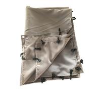 Happy Garden Toile pour pergola murale Nice 3×2,5 m Polyester 180 g/m² déperlante Taupe/Marron