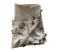 Happy Garden Toile pour pergola murale Nice 3×2,5 m Polyester 180 g/m² déperlante Taupe/Marron
