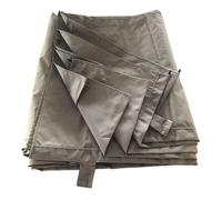 Toile Pergola Murale FRÉJUS, Polyester 180 g/m² Taupe, Déperlante