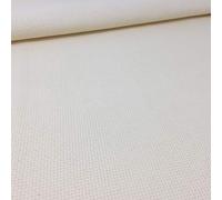 Toile pour point de croix 75 cm x 50 cm, 5,5 points/cm, 14 count, 100 % coton, couleurs au choix. 75cm x 50cm beige