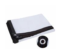 Toile pour Serre Coupe-Vent Anti-DéChirure avec Oeillets,Blanche Filet D'Ombrage 75% RéSiste Aux Rayons UV,pour Abri De Voiture Pergola Fleurs Plantes Grange Chenil Toit Couvre (2mx7m/6.6ftx23ft)