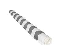 Toile pour store banne saule 2,95 × 2,5m - toile rayée blanche grise