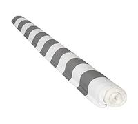 Toile pour Store banne Saule 3,5 × 3m - Toile rayée Blanche/Grise