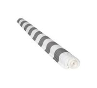 Happy Garden – Toile pour store banne Saule 3,95 × 3 m – Toile rayée blanche/grise