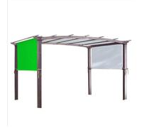 Toile pour Tonnelle Pergola Universelle de Remplacement, auvent d'extérieur, Couverture d'ombrage for Jardin, Porche, Cour, Barbecue, Plage, gazébo, Treillis de Raisin, Pergola(Green)