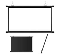 Toile Projecteur Home Cinema, Écran De Projection 72 Pouces, Écran De Projection Manuel pour Le Home Cinéma, L'école Et L’Entreprise Facile À Enrouler, Écran De Cinéma, Écran Vidéoprojecteur(16:9,72")