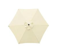 Toile Rechange Pour Parasol - Avec 6 Baleines Protection Solaire Jardin | 1,95 Mètre Toile Rechange Pour Parasol Terrasse,Pour balcon fête pique-nique plage ponton piscine cour