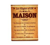 Toile Règle D'or - Maison