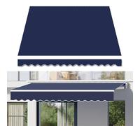 Toile rétractable pour auvent de jardin, balcon et terrasse - Auvent de rechange - 300 x 250 cm - Cadre non inclus