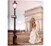 Toile romantique - John Silver, Romance in Paris II - 70x50 cm