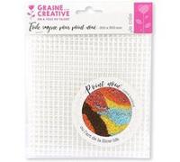 Toile Smyrne pour point noué 30 x 30 cm - Graine Créative Blanc G