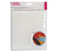 Graine créative – Toile Smyrne pour point noué – 60 x 75 cm – Blanc