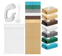 Toile Solaire Voile d'ombrage Rectangulaire 0.7 x 1.6 m Résistant Aux UV Filet d'ombrage pour Serre Respirante HDPE pour Patio Jardin, Terrasse, Extérieur, Balcon, Blanc