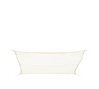 Toile solaire rectangulaire 2x3m luxe Hespéride Curacao blanc Blanc G