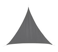 Hespéride Voile d'ombrage triangulaire Curacao gris 5x5x5 m en polyester