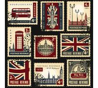 Toile STAMPS LONDON G1246 PINTDECOR