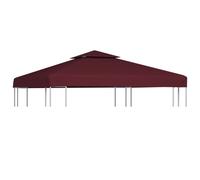 Toile Supérieure Double De Belvédère 310 G/M² 3x3 M Bordeaux Rouge