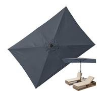 Toile Supérieure Rectangulaire de Remplacement Pour Parasol Déporté - Protection Imperméable Pour Jardin, Plage et Serres 3 x 2 M