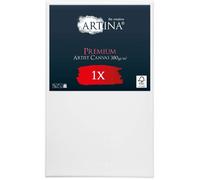 Artina toile peinture grand format Canvas châssis bois stable coton | 70x100cm blanche vierge 100% coton tableau peinte au préalable à peindre entoilé acrylique artiste Premium