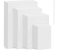 Toile Sur Rouleau Apprêtée 5pcs Tableau de peinture Ultryin Panneaux toile blanche pour la à l'huile huile et acrylique(15mmx15mm 5pcs)